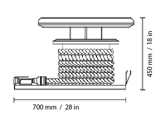 LINA Battle Rope Set Dimensions