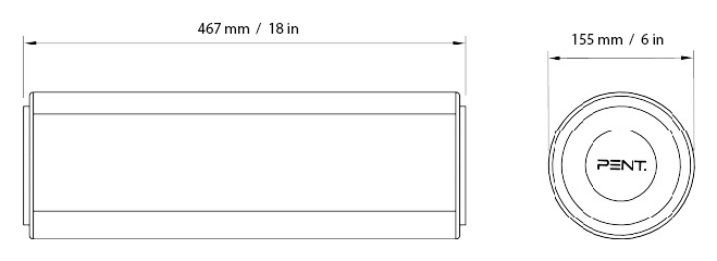 ROLA Back Roller Dimensions