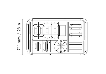 SOPHIA Fitness Cart Dimensions