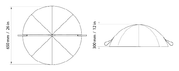 TRESNA Balance Trainer Dimensions