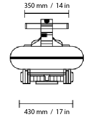 VISLA Water Rower Dimensions